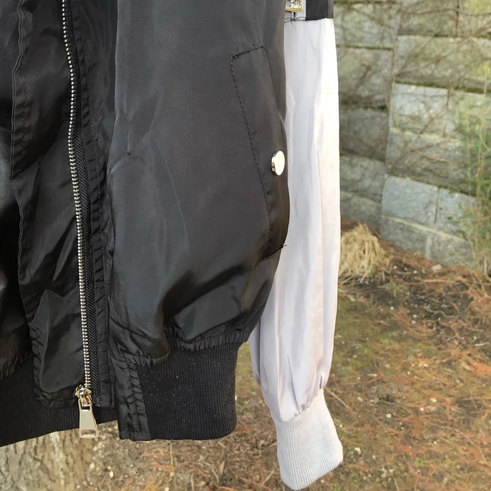 LIGHTWEIGHT COLORBLOCK BOMBER - Picture 9 of 12